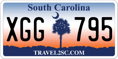 SC license plate XGG795