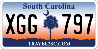 SC license plate XGG797