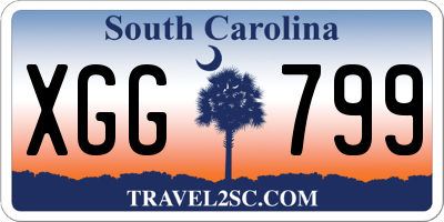 SC license plate XGG799