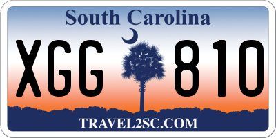 SC license plate XGG810