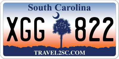 SC license plate XGG822