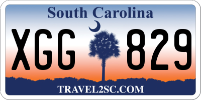 SC license plate XGG829
