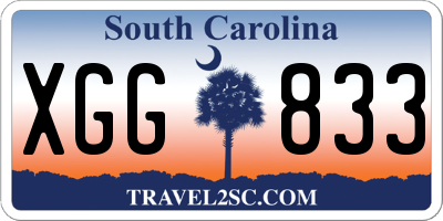 SC license plate XGG833