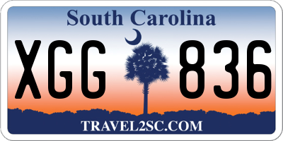 SC license plate XGG836