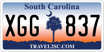 SC license plate XGG837