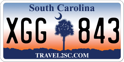 SC license plate XGG843