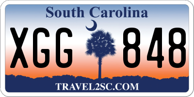 SC license plate XGG848
