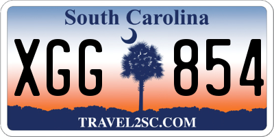 SC license plate XGG854