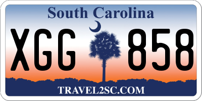 SC license plate XGG858