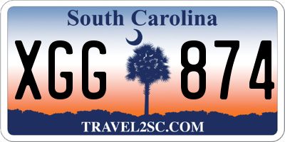 SC license plate XGG874