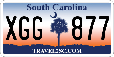 SC license plate XGG877