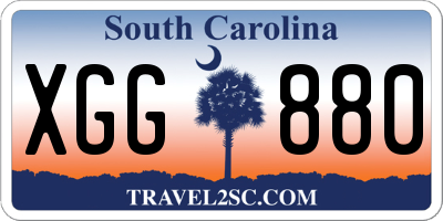 SC license plate XGG880