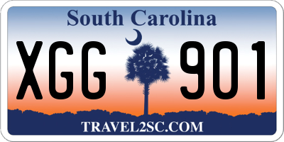 SC license plate XGG901