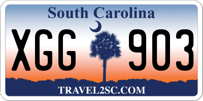 SC license plate XGG903