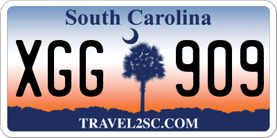 SC license plate XGG909