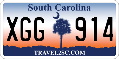 SC license plate XGG914
