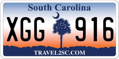 SC license plate XGG916