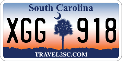 SC license plate XGG918
