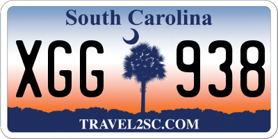 SC license plate XGG938