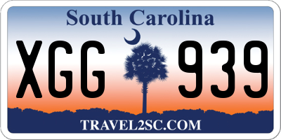 SC license plate XGG939