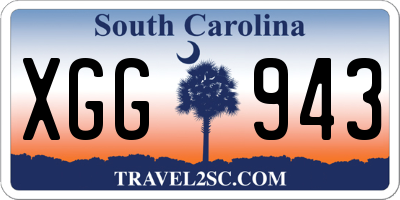 SC license plate XGG943