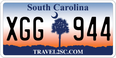 SC license plate XGG944