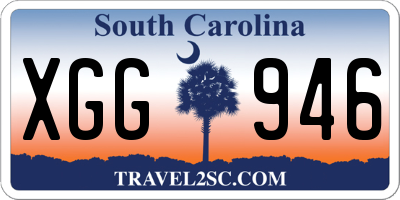 SC license plate XGG946