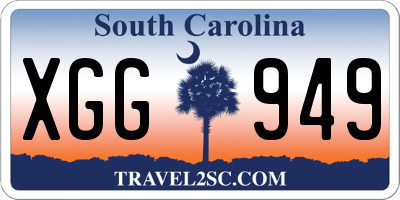 SC license plate XGG949