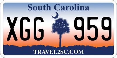 SC license plate XGG959