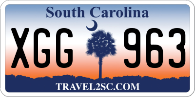 SC license plate XGG963