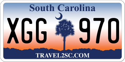 SC license plate XGG970