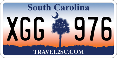 SC license plate XGG976