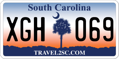 SC license plate XGH069