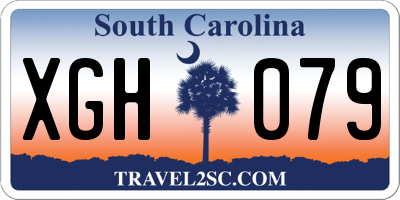 SC license plate XGH079
