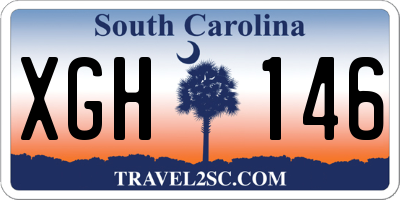 SC license plate XGH146
