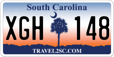 SC license plate XGH148
