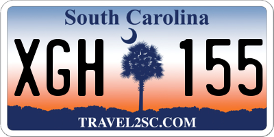 SC license plate XGH155
