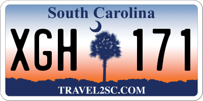 SC license plate XGH171
