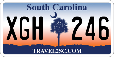 SC license plate XGH246