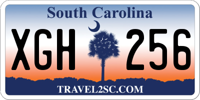 SC license plate XGH256