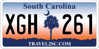 SC license plate XGH261