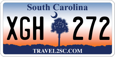 SC license plate XGH272