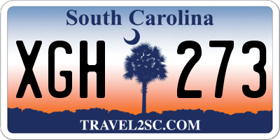 SC license plate XGH273