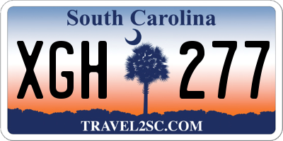 SC license plate XGH277