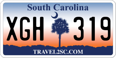 SC license plate XGH319