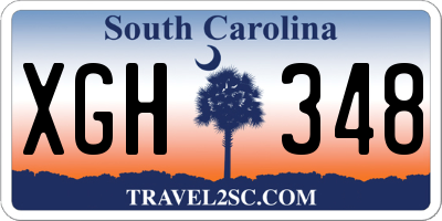 SC license plate XGH348