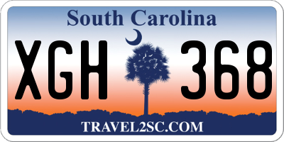 SC license plate XGH368