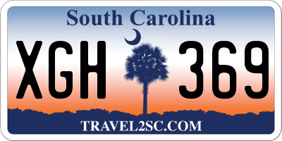 SC license plate XGH369