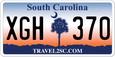 SC license plate XGH370