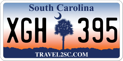 SC license plate XGH395